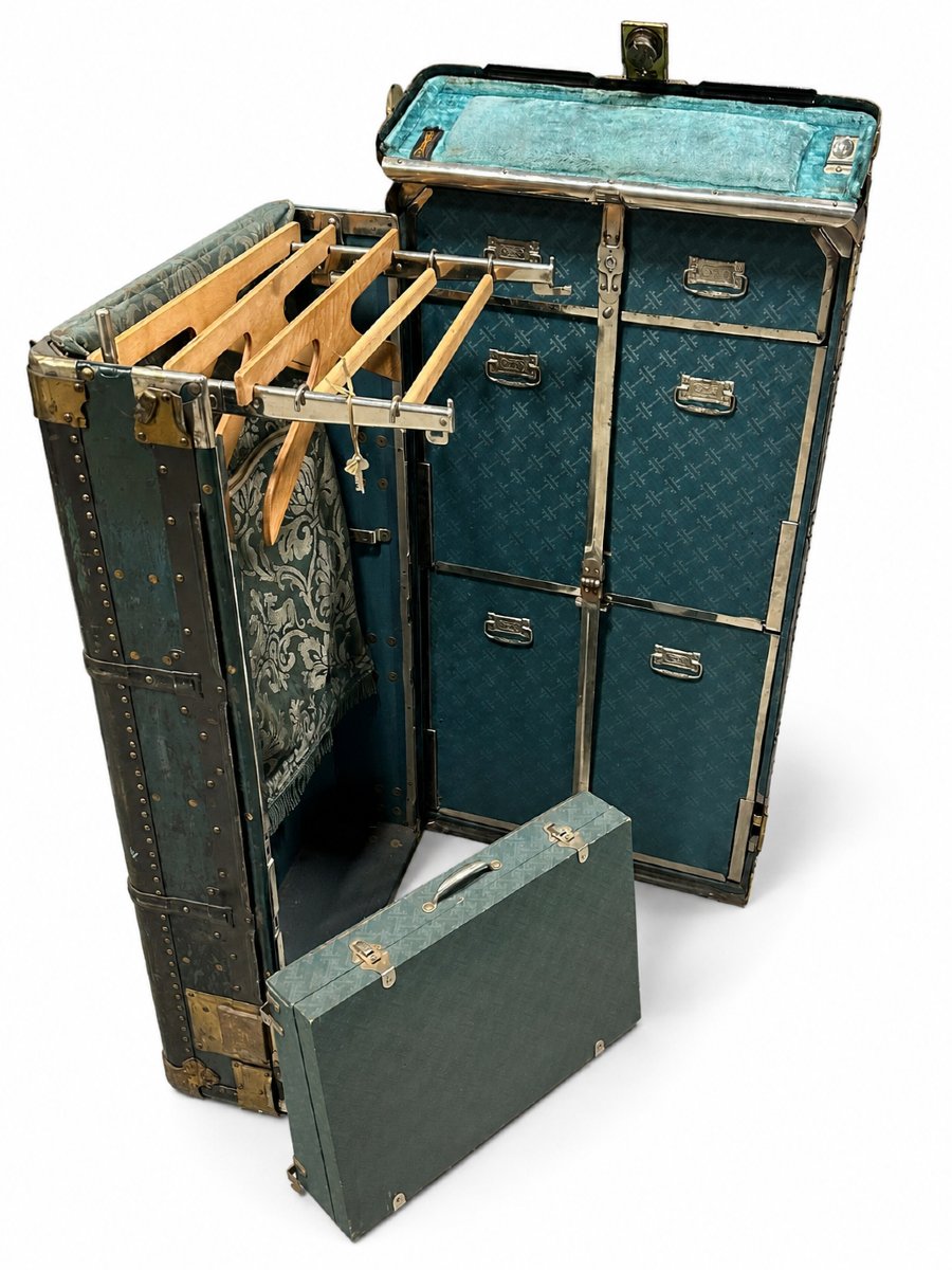 Malle-Armoire de Voyage Hartmann, debut XXe siècle-photo-2