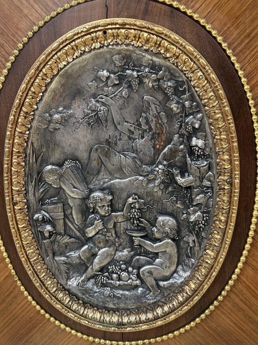 Vitrine Napoléon III en Placage et Bronze Doré, att. à François Linke-photo-4