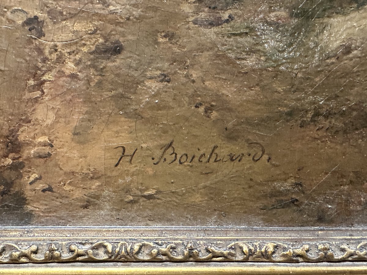 « L’Embuscade » Henriego-Josepha Boichard (1780-1871), Huile sur Toile-photo-2