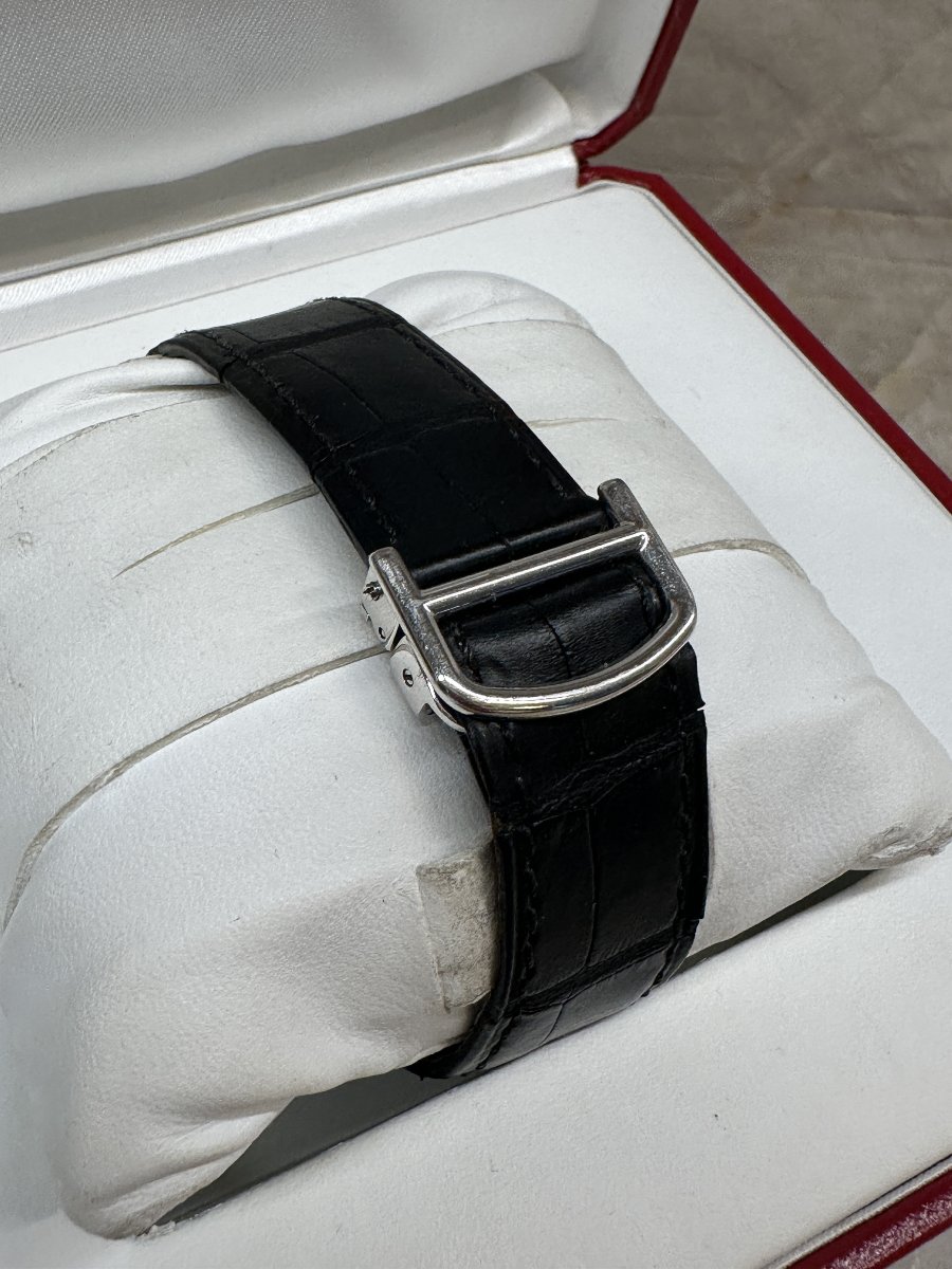 Cartier Tank Américaine XL Chronographe, Montre en Or Blanc 18k-photo-5