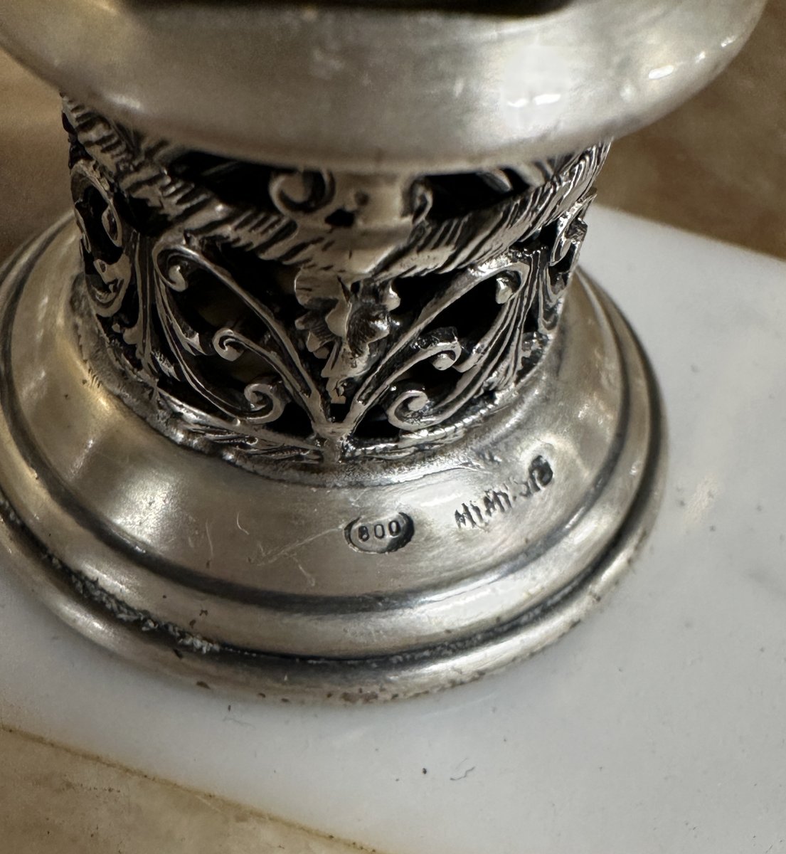 Jeu d’échecs en Argent et Vermeil-photo-3