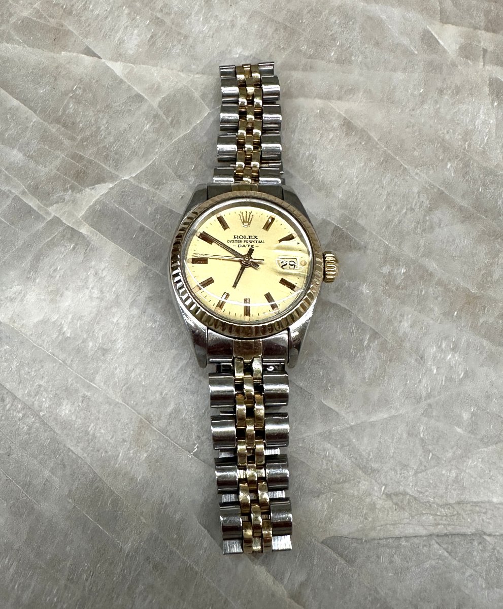 Rolex Oyster Perpetual Date Femme réf. 6917/3, avec documents, 1982-photo-4
