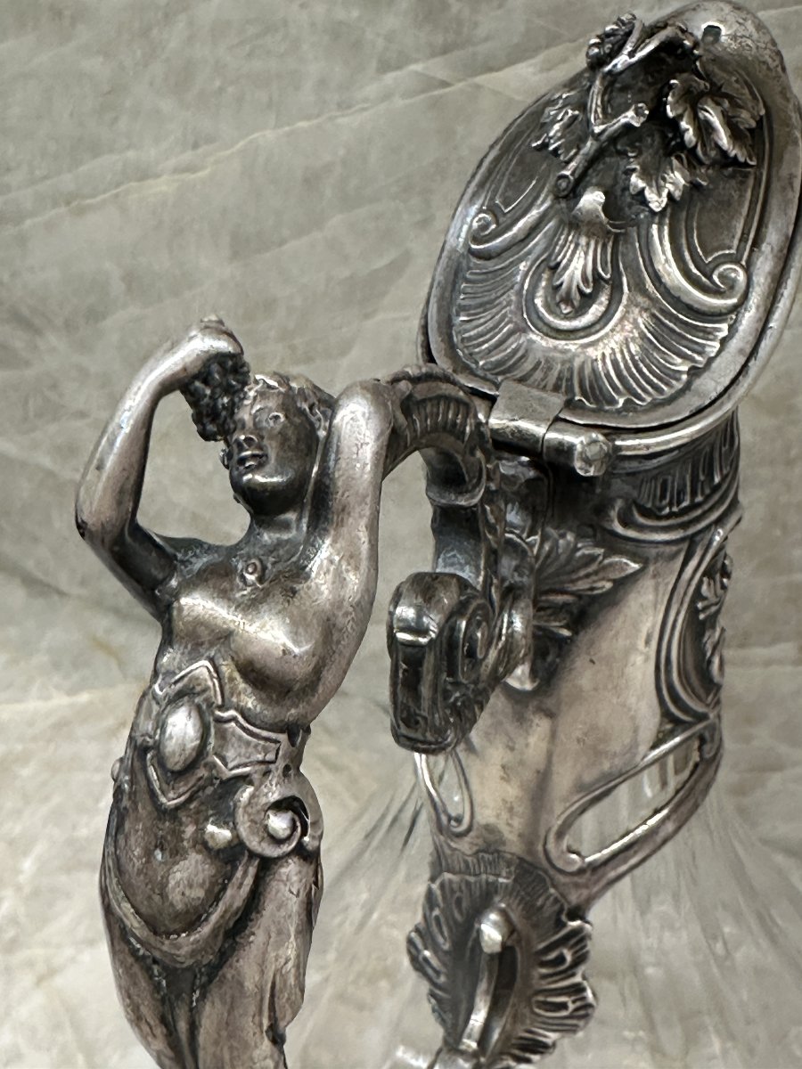 Paire de Carafes en Argent, France , XIXe siècle-photo-5