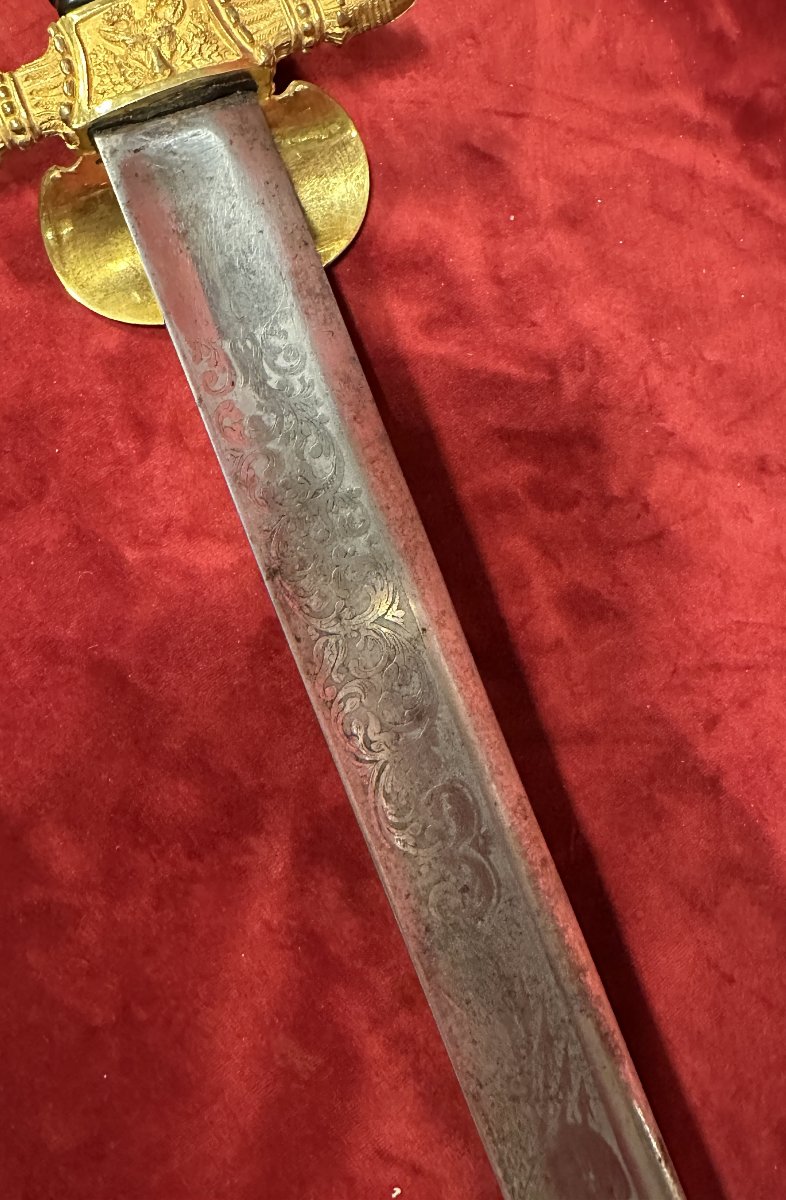 Épée Courte de Chasse Allemande à Tête de Sanglier, XIXe siècle-photo-4