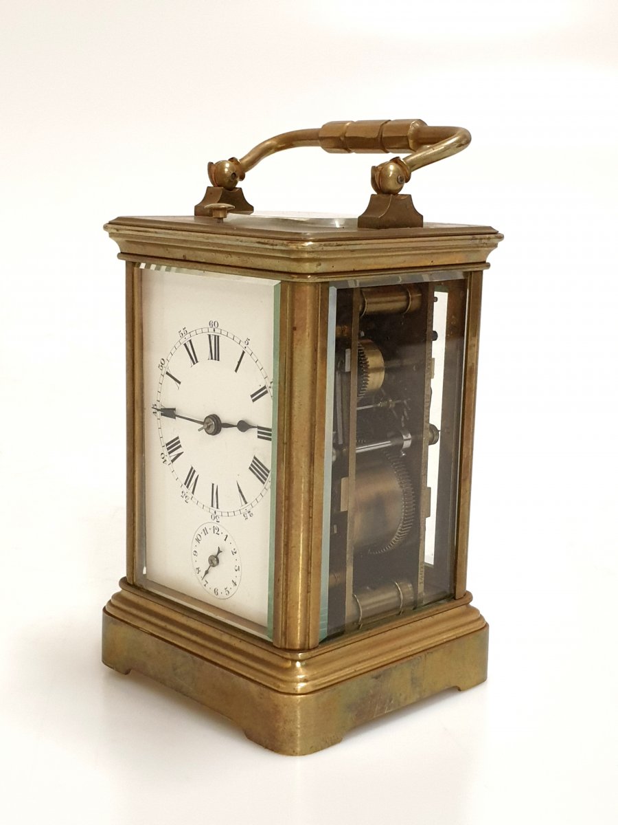 Pendule d'Officier De Voyage Répétition 19eme siecle-photo-2