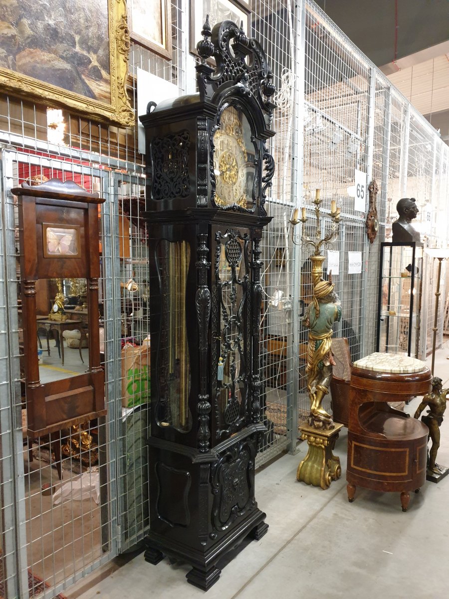 Musical Grandfather Clock With 9 Tubes 172cm Alan Raper London-photo-2