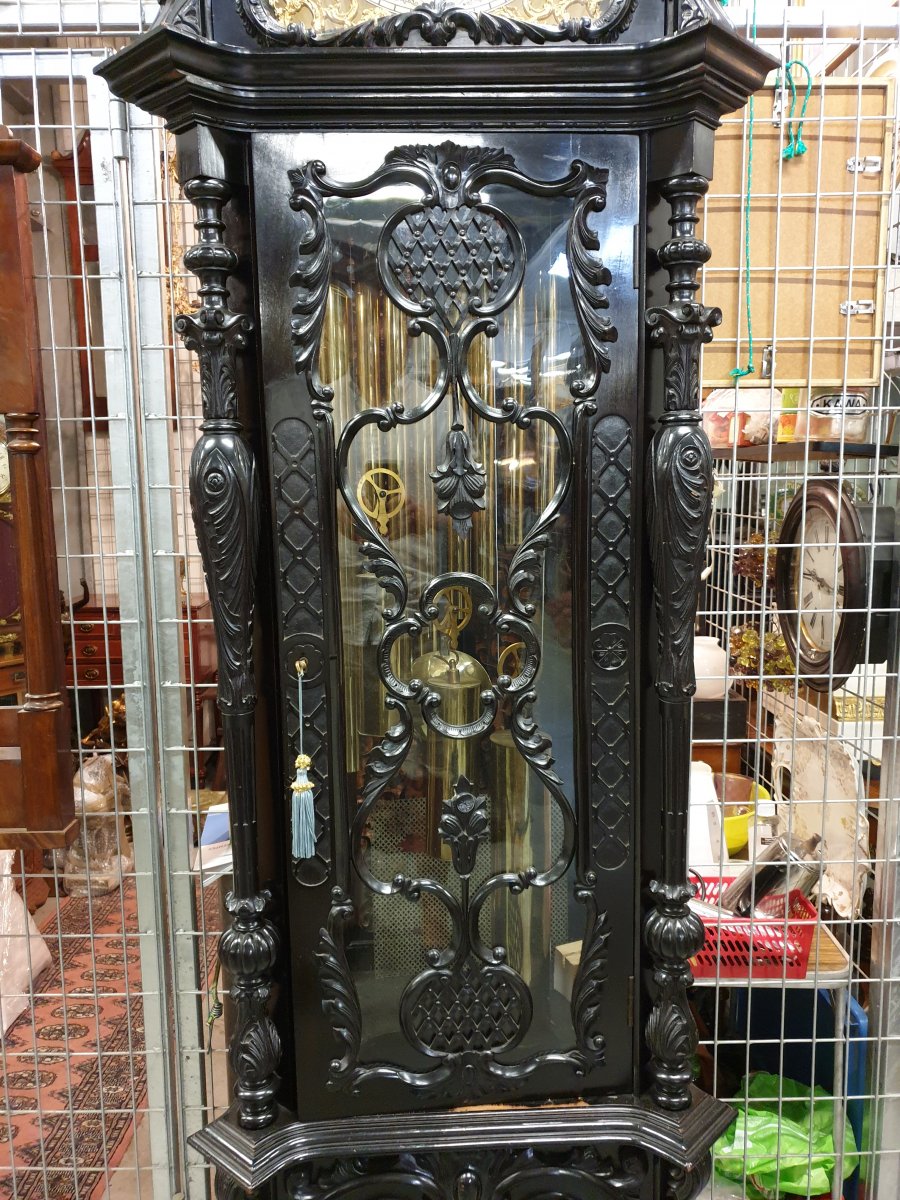 Musical Grandfather Clock With 9 Tubes 172cm Alan Raper London-photo-1