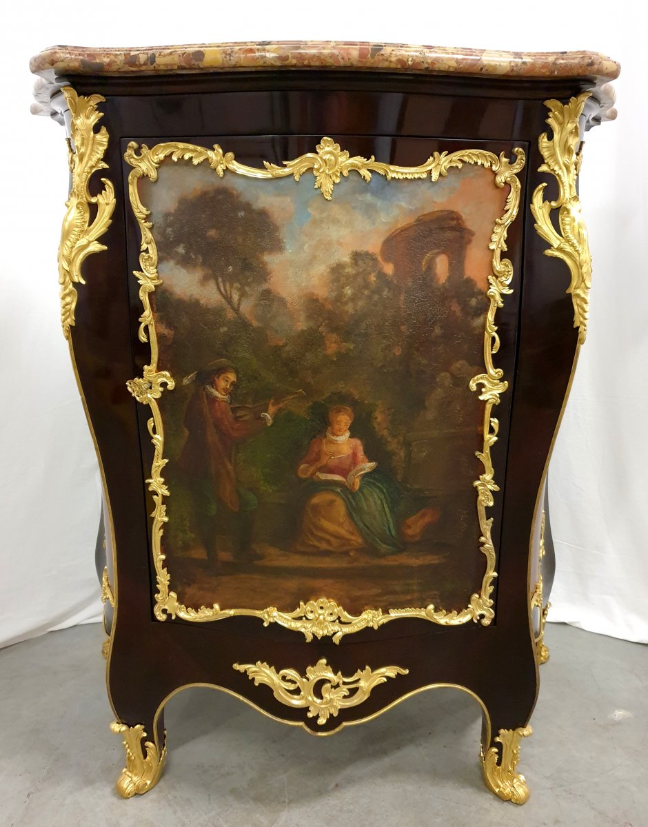 Support Cabinet Louis XVI Pailssandre Oil Painting