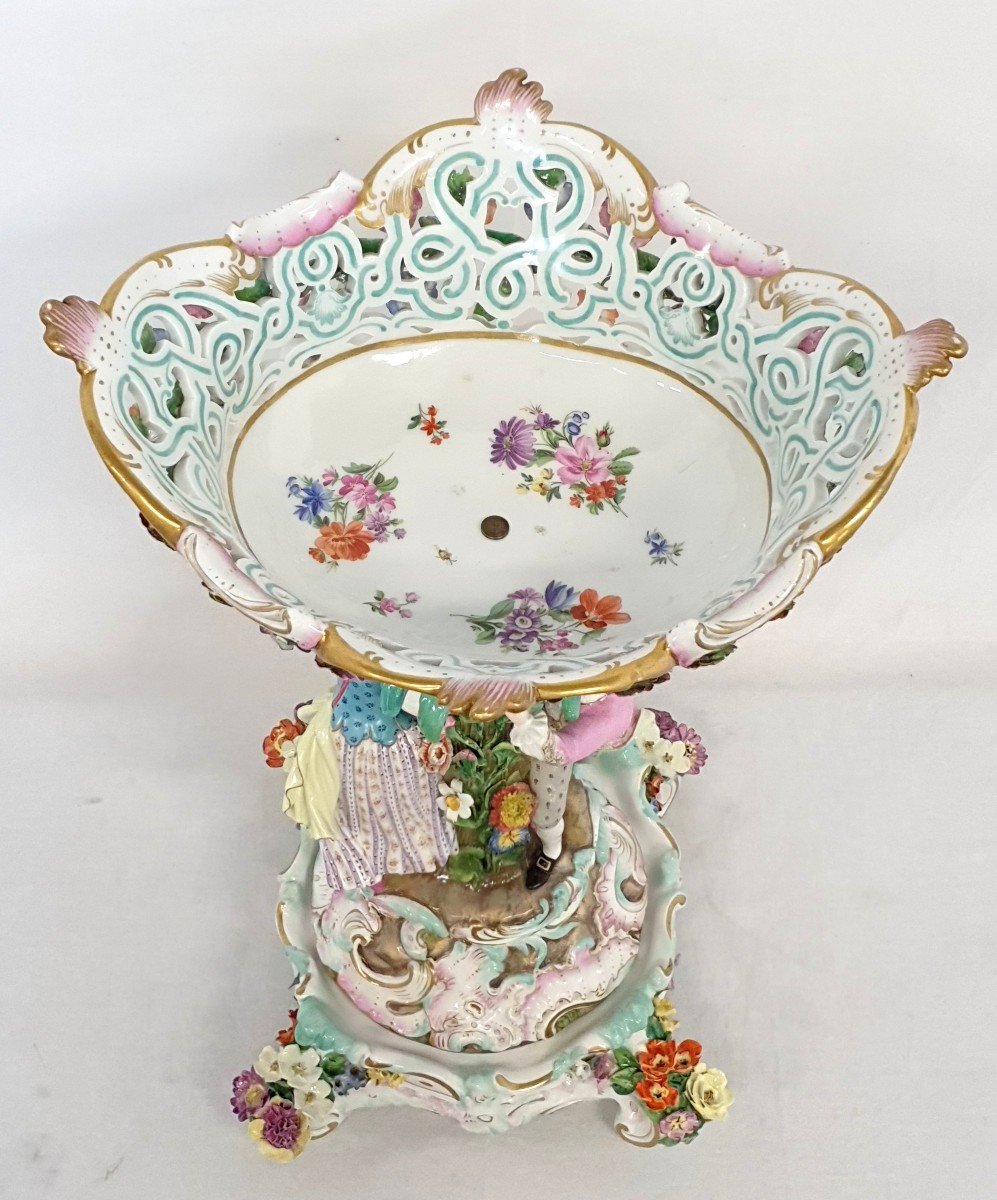 Centre De Table Meissen Porcelaine Model 2772 E. A. Leuteritz-photo-6