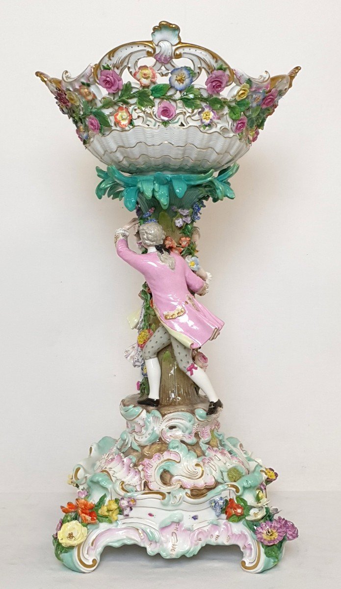 Centre De Table Meissen Porcelaine Model 2772 E. A. Leuteritz-photo-7