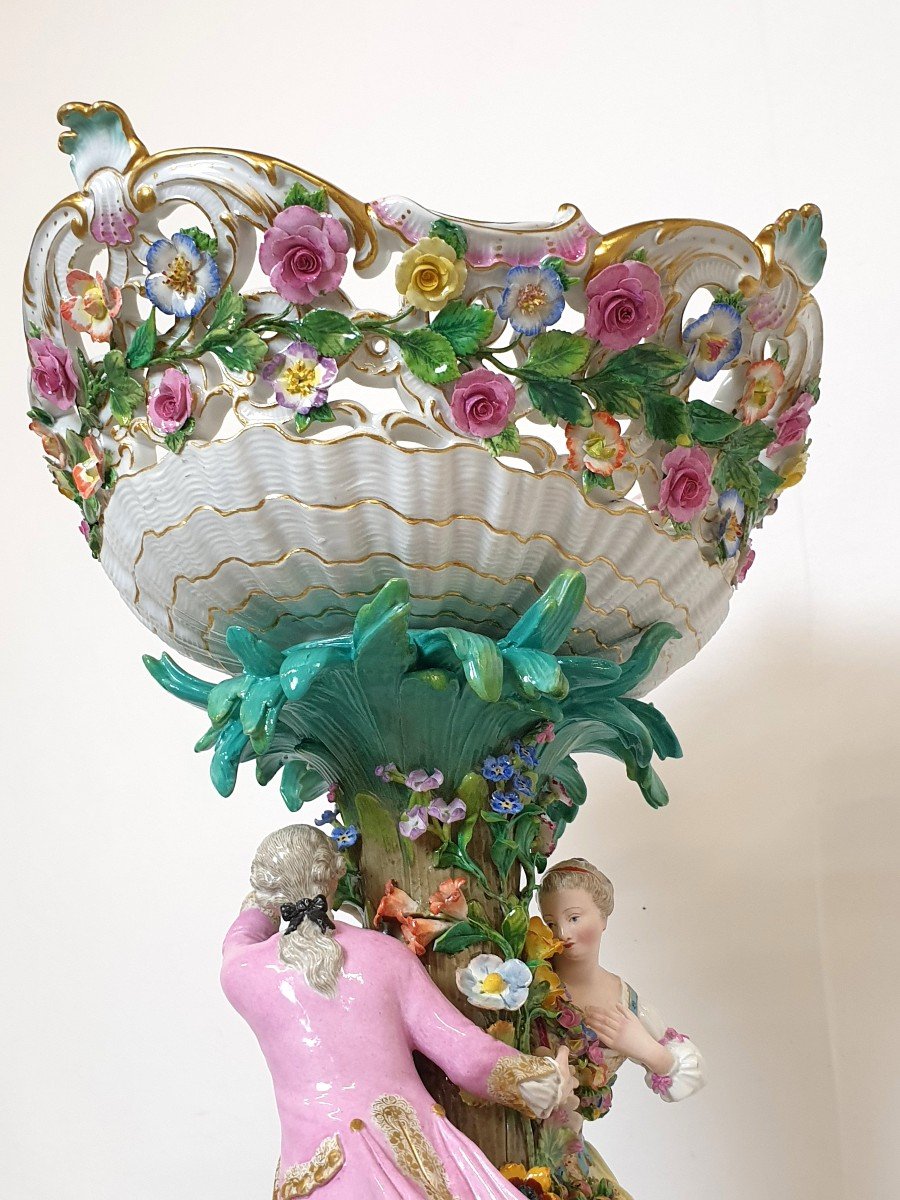Centre De Table Meissen Porcelaine Model 2772 E. A. Leuteritz-photo-8