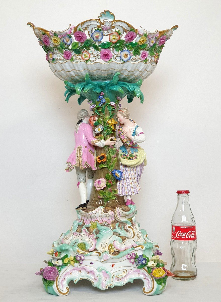 Centre De Table Meissen Porcelaine Model 2772 E. A. Leuteritz