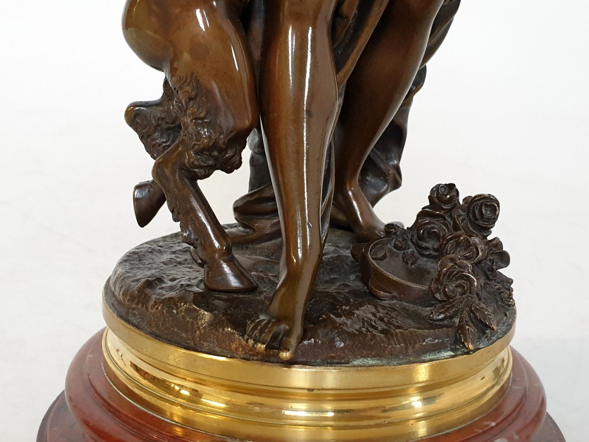 Figure En Bronze Bacchantes Clodion A. Dulac 19eme Siecle-photo-6