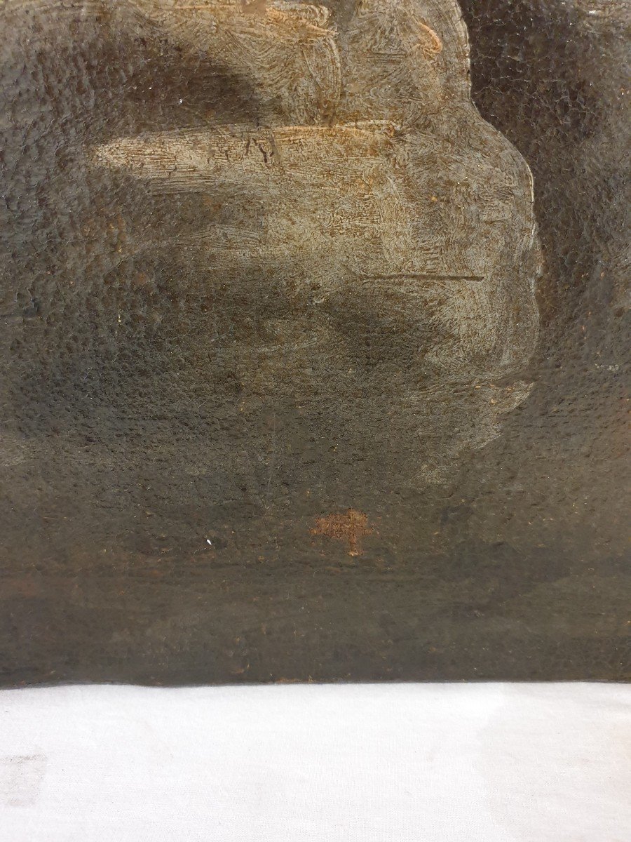 Oil On Canvas Crucifixion Of Christ 17th Century 163x118-photo-7