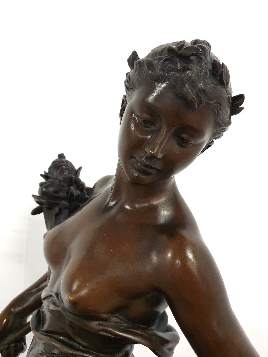 Grand Figure En Bronze Jacques Perin 101 Cm-photo-4