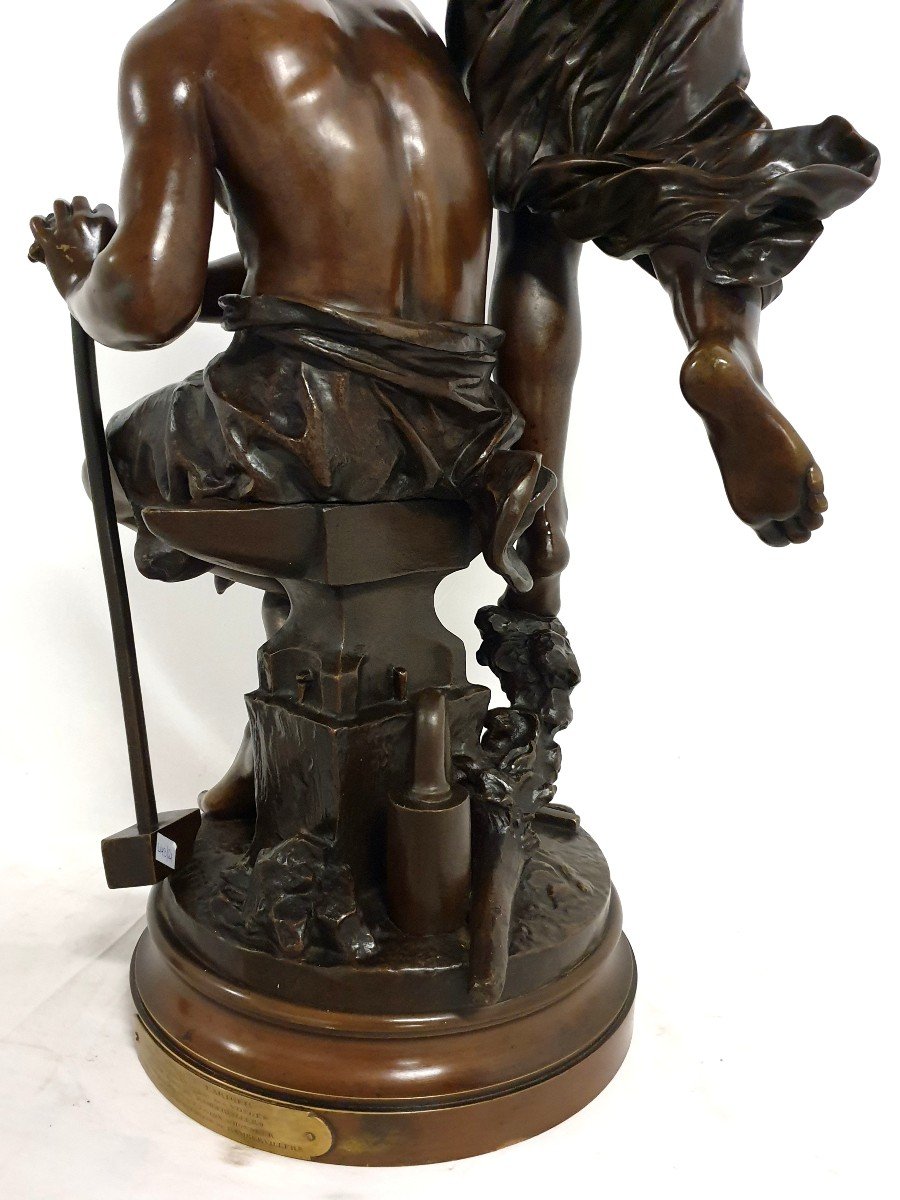 Grand Figure En Bronze Jacques Perin 101 Cm-photo-5