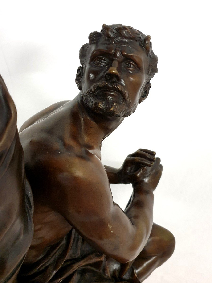 Grand Figure En Bronze Jacques Perin 101 Cm-photo-7