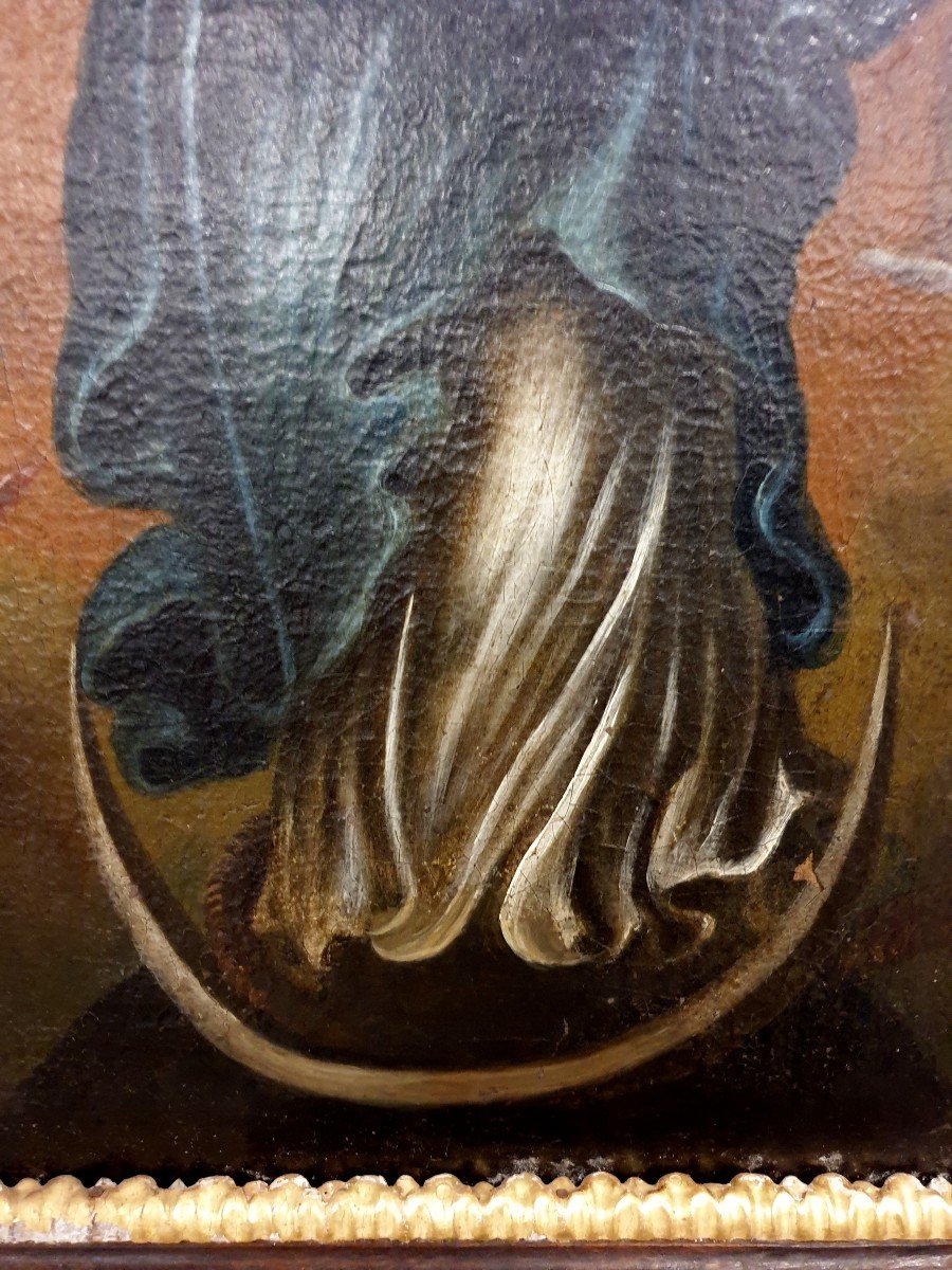 Oil On Canvas Immaculata 18th Century-photo-8