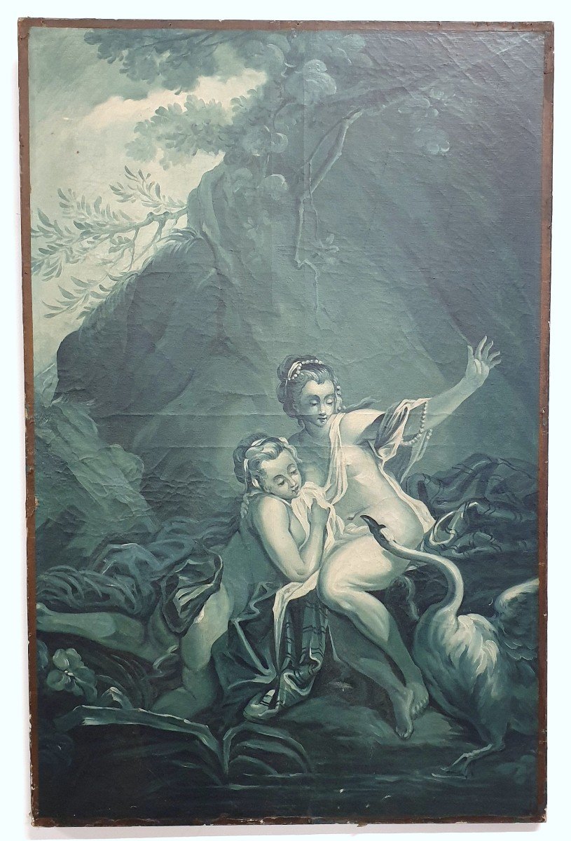 Oil On Canvas 18th Century Monochrome