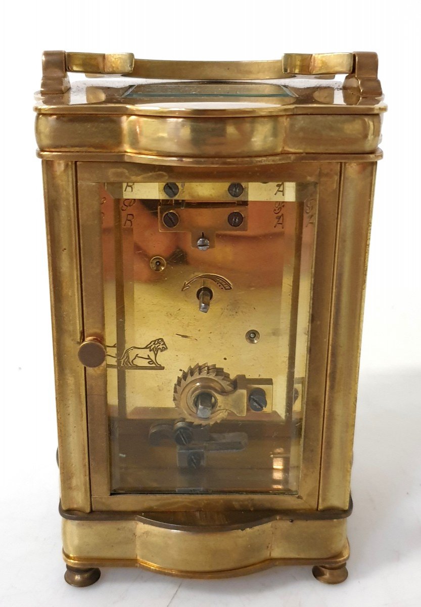 Pendule De Voyage  CarriÈre Dans Un Etui 19eme Siecle-photo-7