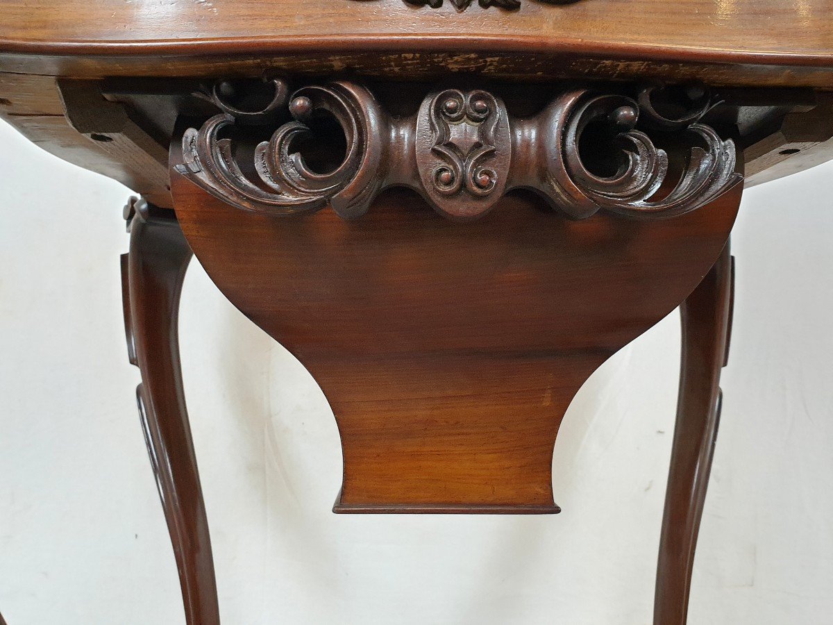 Table Louis Philippe Acajou Marqueterie-photo-3