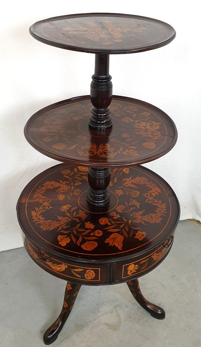 18th Century Rosewood Marquetry Shelf-photo-4