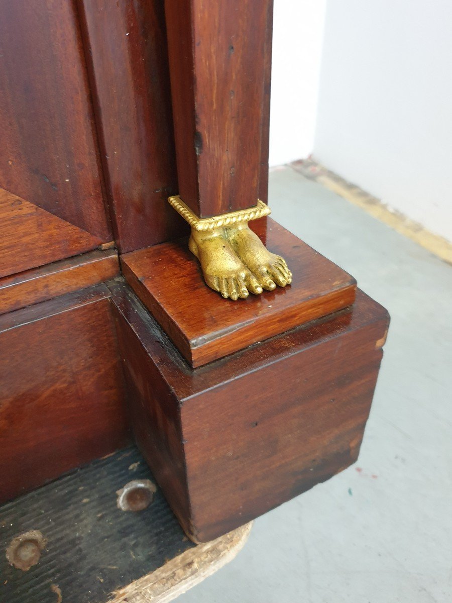 Monumental Buffet Empire 292 Cm Maison Krieger Bronze Dore Mahogany High Quality-photo-5