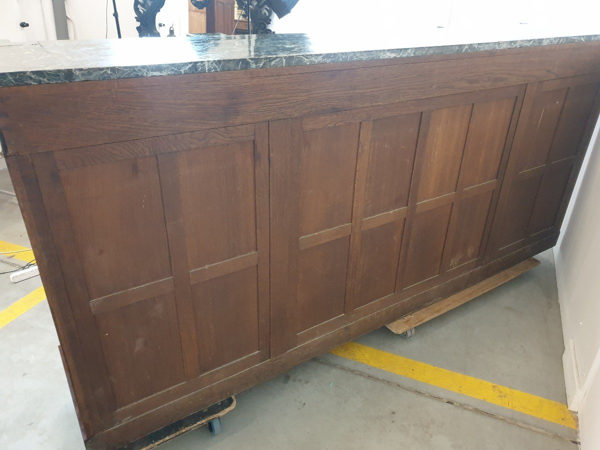 Monumental Buffet Empire 292 Cm Maison Krieger Bronze Dore Mahogany High Quality-photo-8