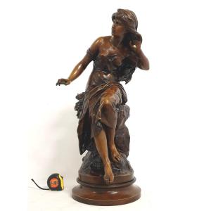 Figure En Bronze Mathurin Moreau 75 Cm