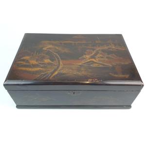 Coffret Bureau De Voyage Laque De Japon XIXe Siècle