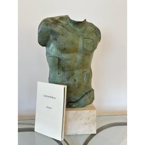 Igor Mitoraj (1944–2014) “Persée” avec Certificat, Buste en Bronze Mythologique