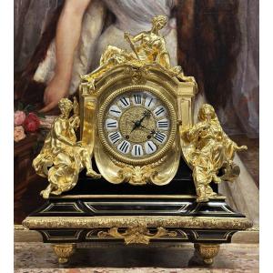 Important Pendule aux Parques de style Louis XIV d’après André-Charles Boulle