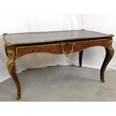 Boulle Marquetry Desk 154x93 Cm 19th Century