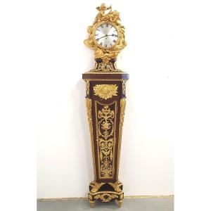 Louis XVI Parquet Clock After Jean-henri Riesener