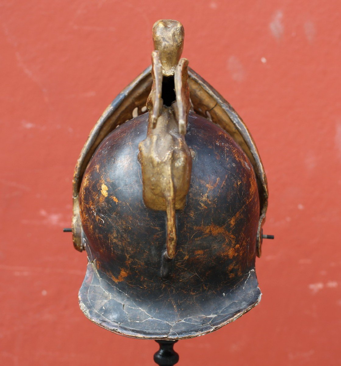 18th Century Helmet In Paper Mache-photo-3