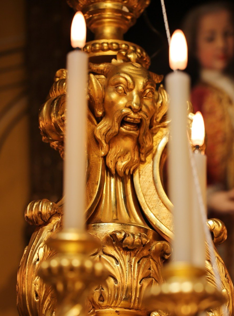 Monumental Chandelier In Baroque Style, Italy Late Nineteenth Century.-photo-1