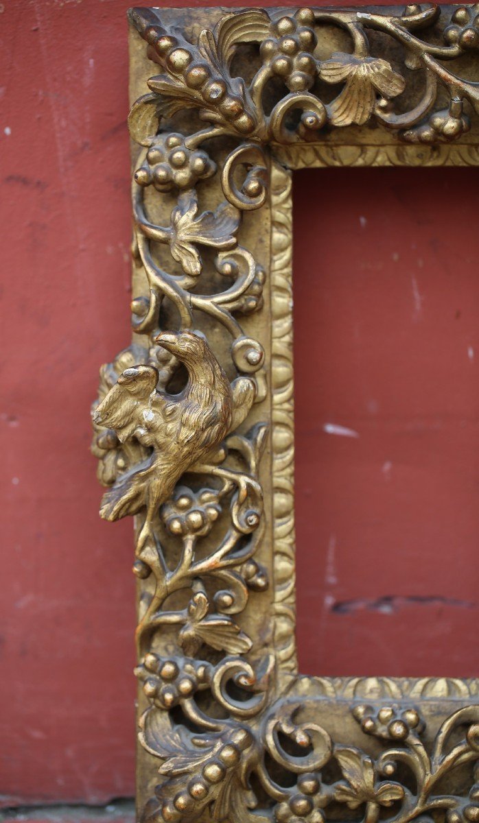 Frame In Golden Wood Italy Eighteenth-photo-3