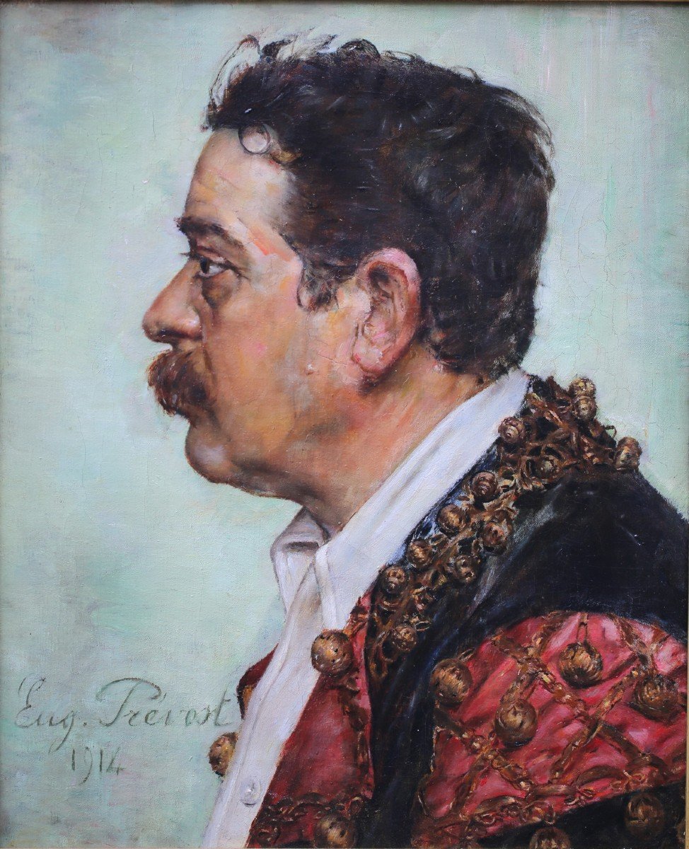 Eugène Prévost 1880-1974, Portrait d'un matador de profil-photo-2