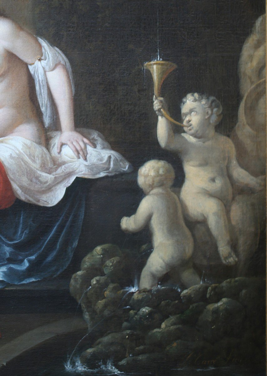 Hendrik Carre 1656-1721, Bethsabée Au Bain 1698-photo-2