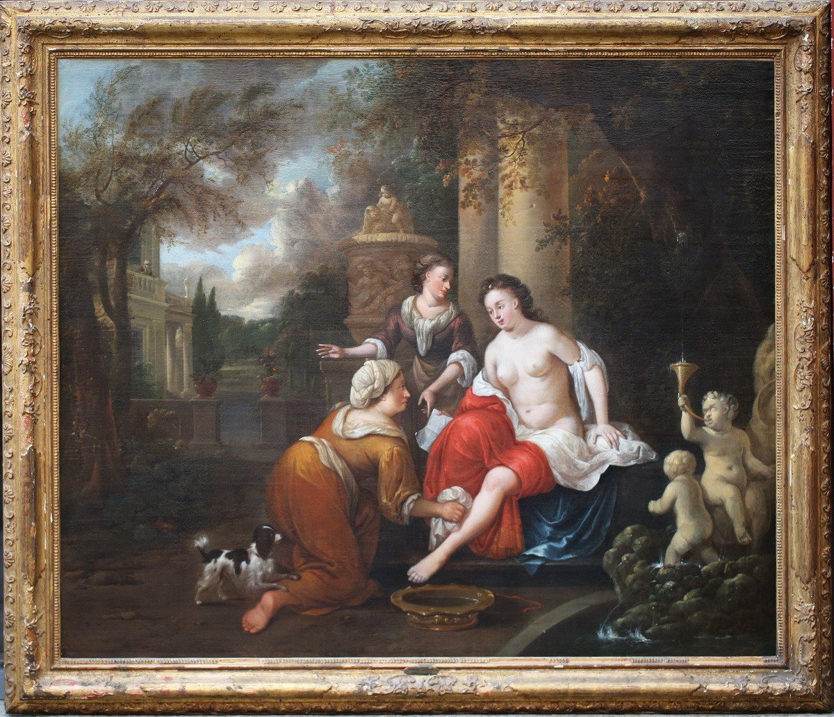 Hendrik Carre 1656-1721, Bethsabée Au Bain 1698