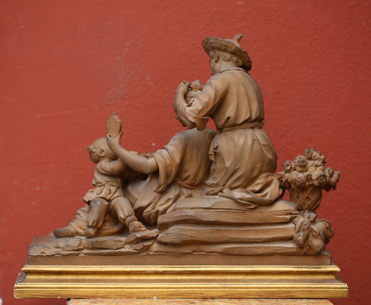 The Chinese Garden, Terracotta, In The Manner Of Joseph Leriche-photo-2