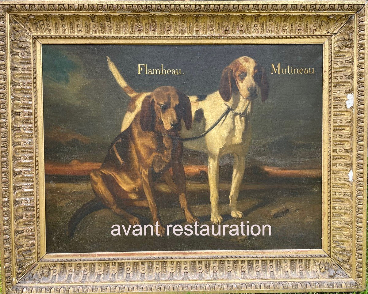 Edouard Armand-dumaresq 1826-1895, Pair Of  Paintings "flambeau And Mutineau" And "luron"-photo-4