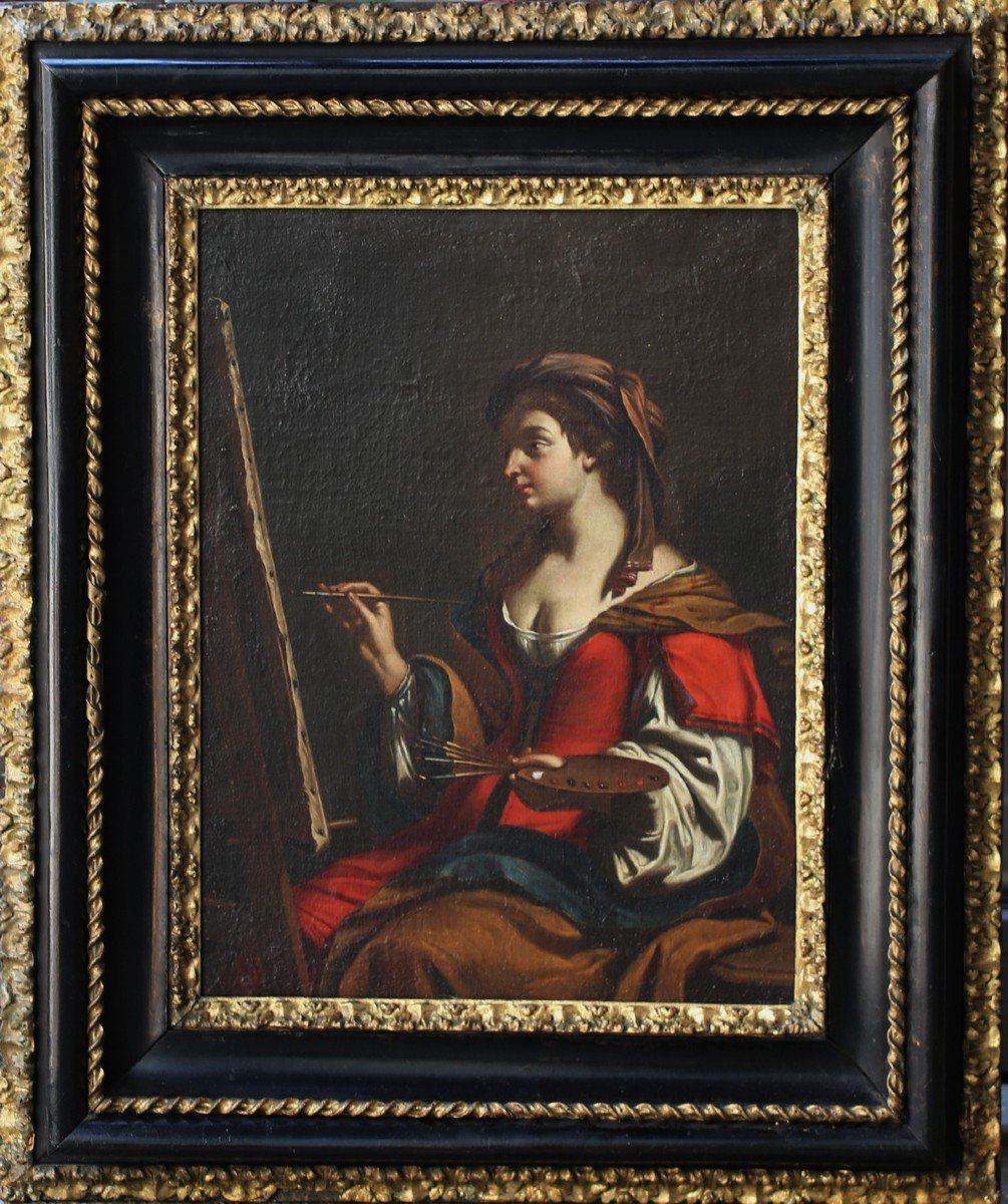 Benedetto Gennari 1633-1715 Autour De Ecole Bolonaise XVIIème, Allégorie De La Peinture