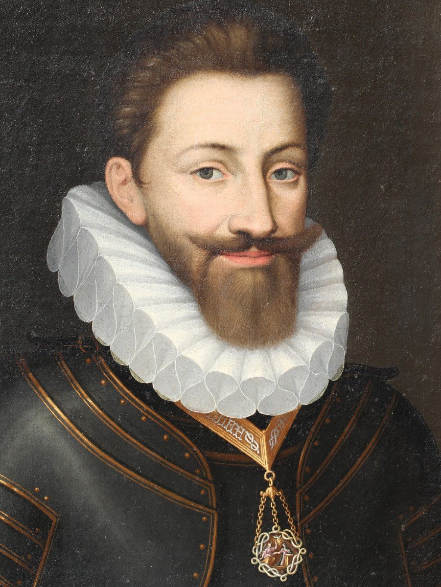 Jan Kraeck 1640-1607 Autour De, Portrait De Charles Emmanuel 1er De Savoie 1562-1630 .-photo-3