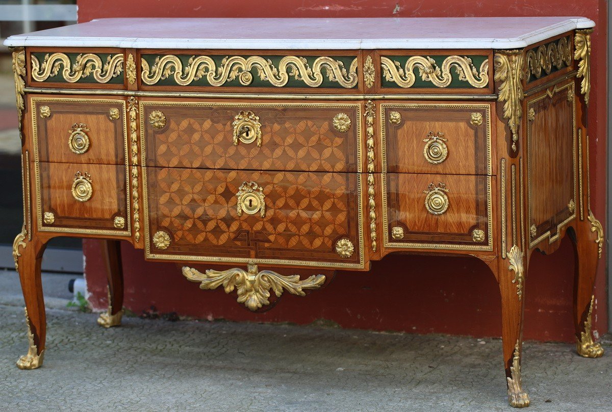 Transition Style Commode Circa 1840, Château De Ferrière, Rothschild Collection.-photo-3