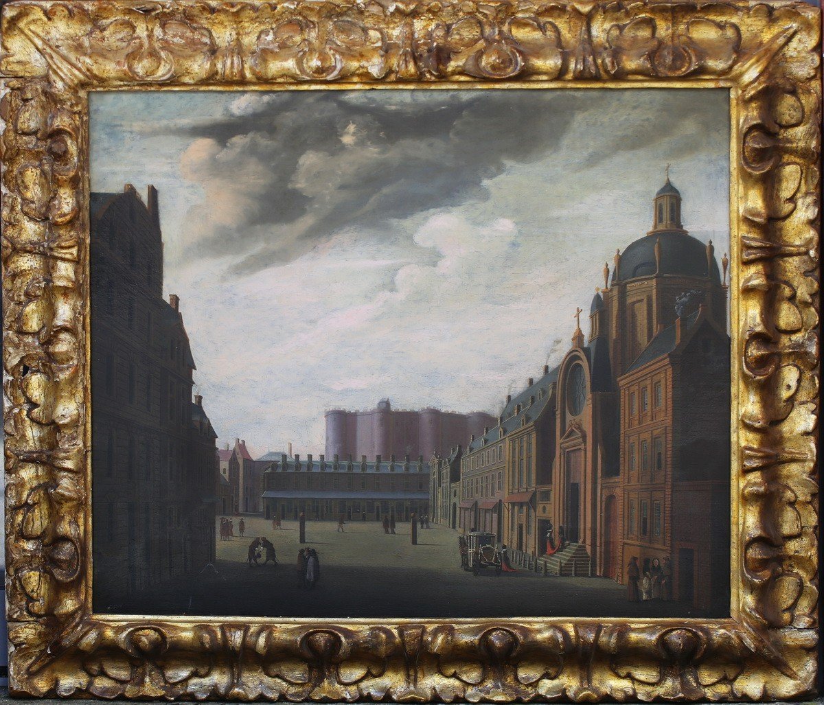 Jan Van Der Buck In 1675, Paris The Bastille And The Convent Of The Visitation.