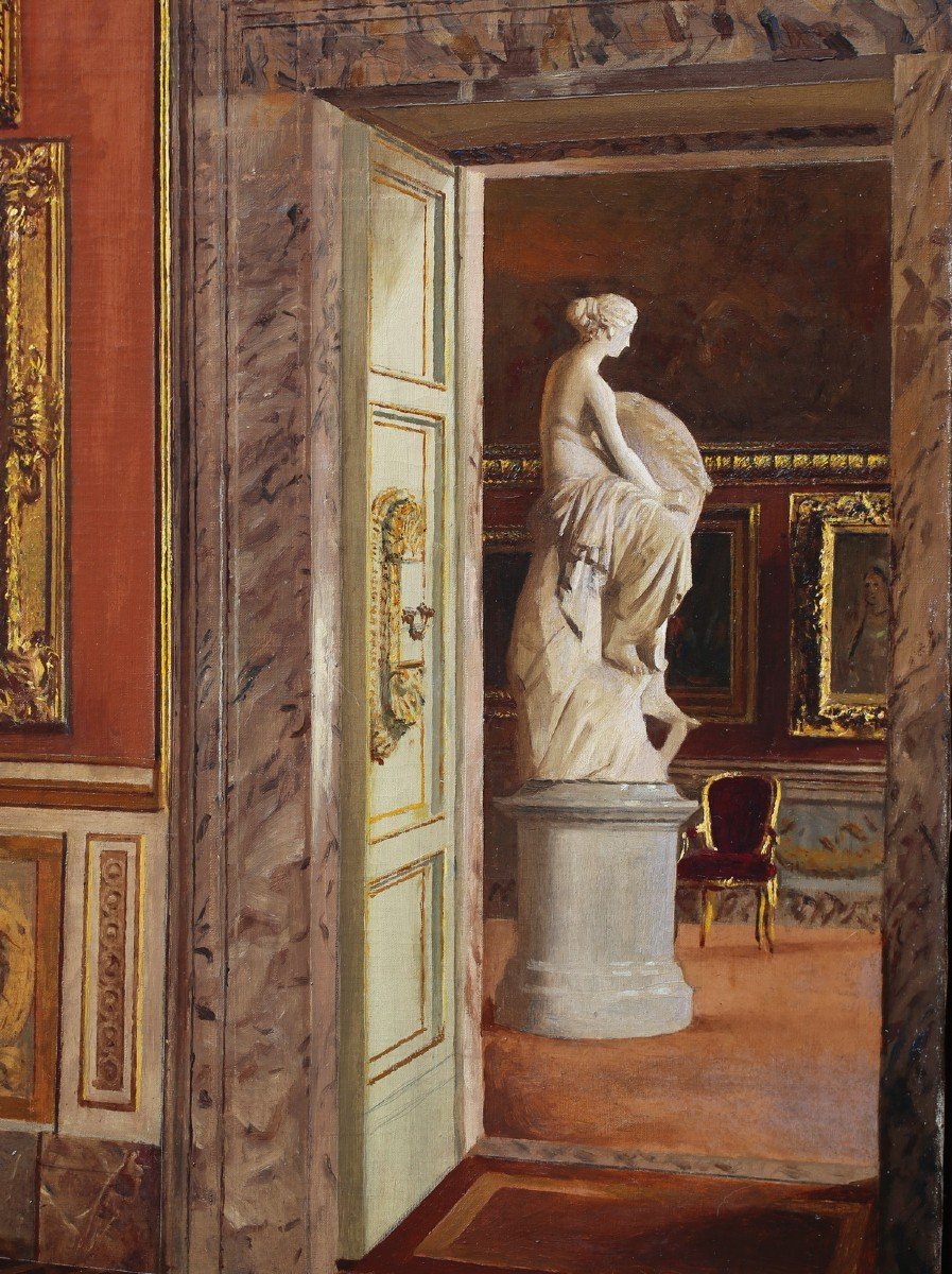 Antonio Mario Aspetatti 1880-1949, Saturn Room, Palatine Gallery, Pitti Palace In Florence.-photo-4