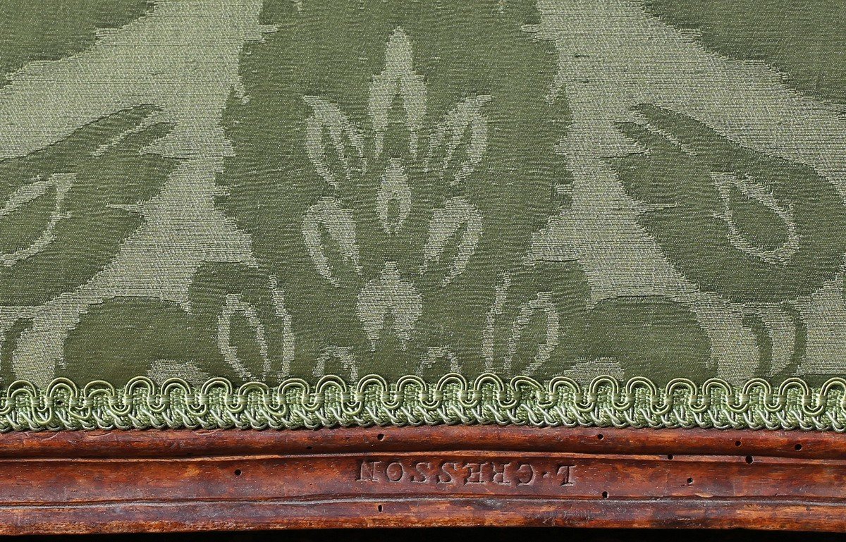 Pair Of 4 Leaf Screens, Louis XV Period, Stamped Louis Cresson-photo-3