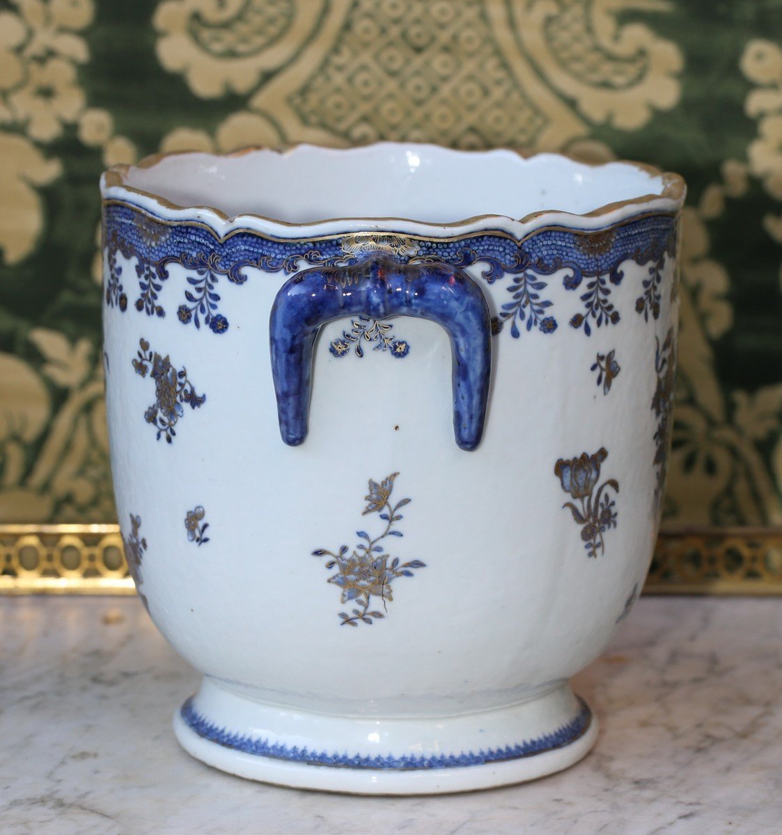 18th Century Cooler, Made Of Chinese Porcelain From The East India Company-photo-2
