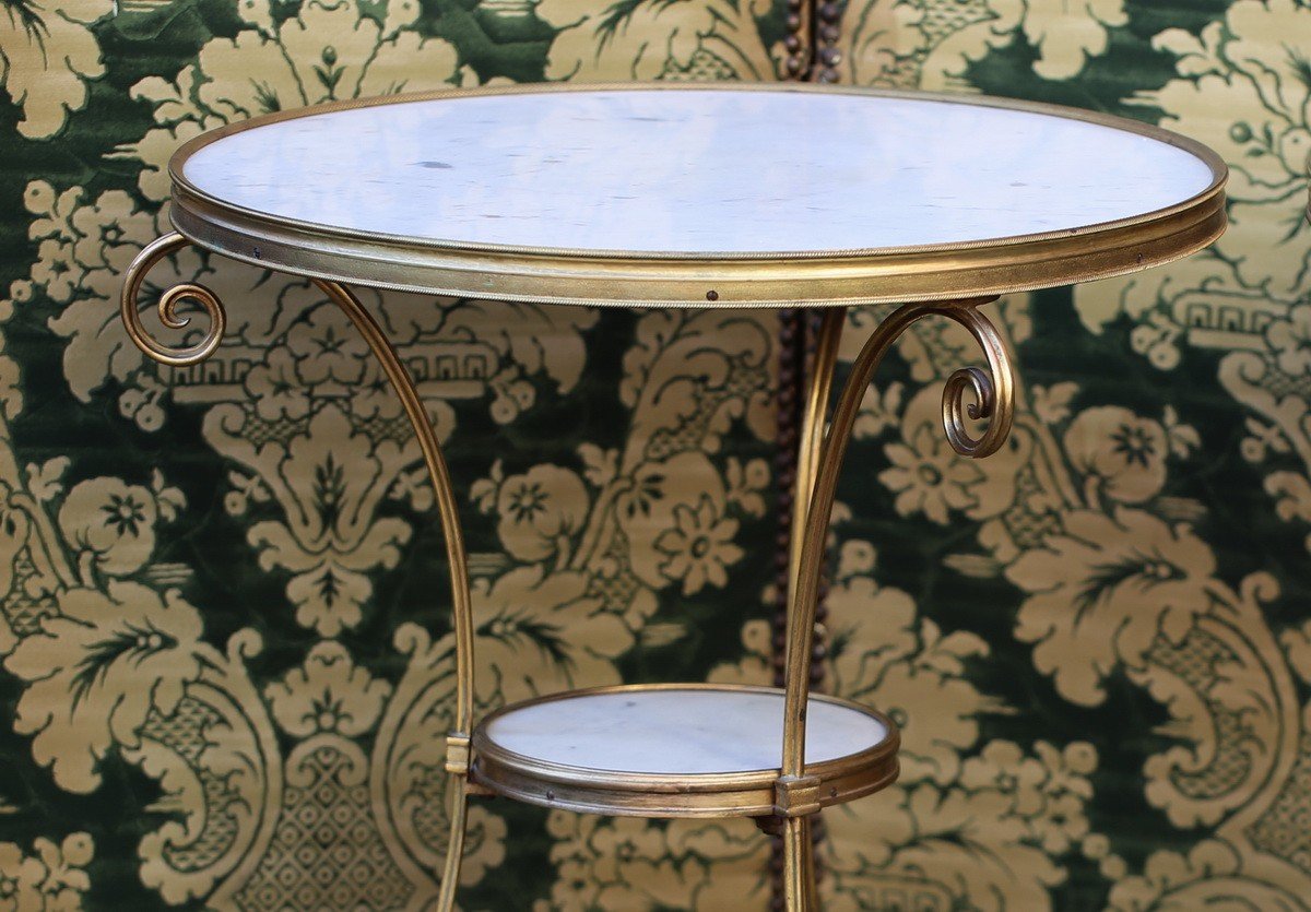 Pair Of Small Louis XVI Style Gueridons Maison Lavigne 20th Century-photo-3